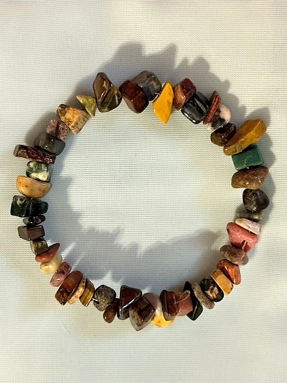 Multicolor Gem Stone Stretch Bracelet